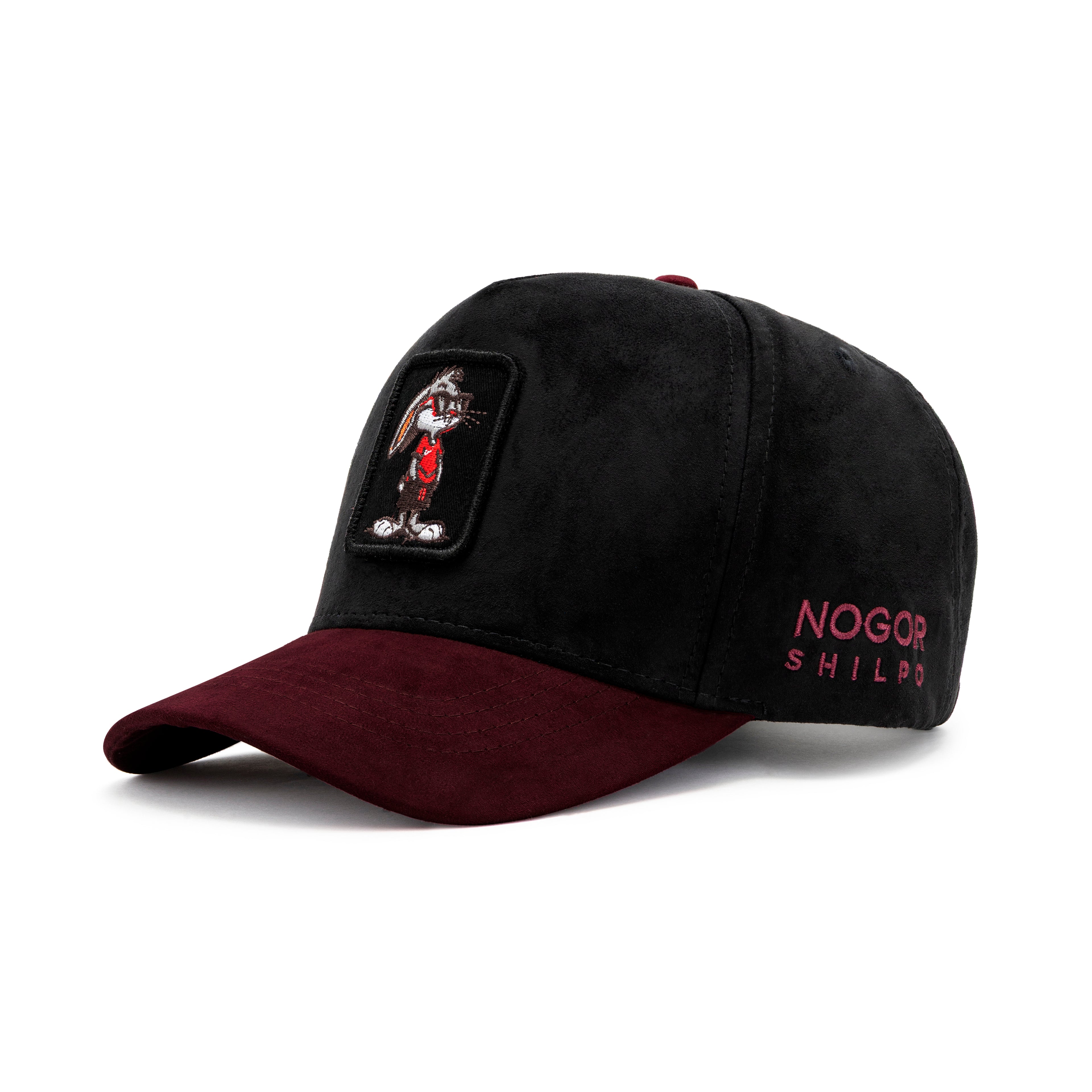 Bugs Bunny Edition Black & Maroon Suede Cap