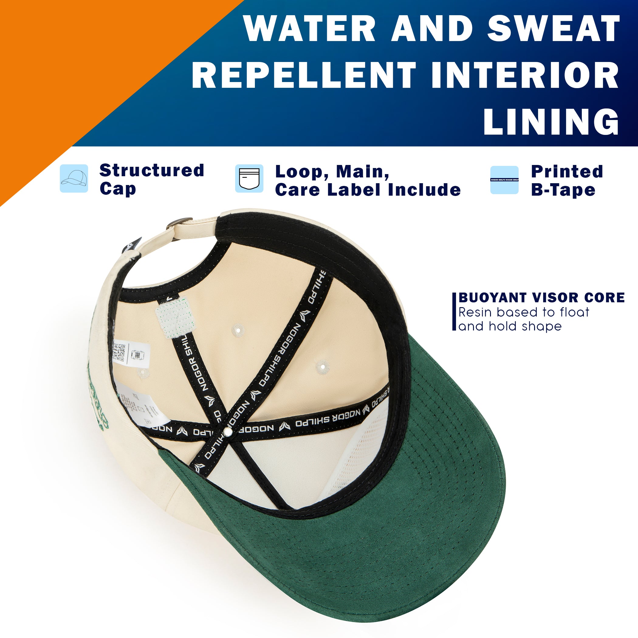 NEVER LIE NEVER SHY VINTAGE SNAPBACK CAP – GREEN & CREAM